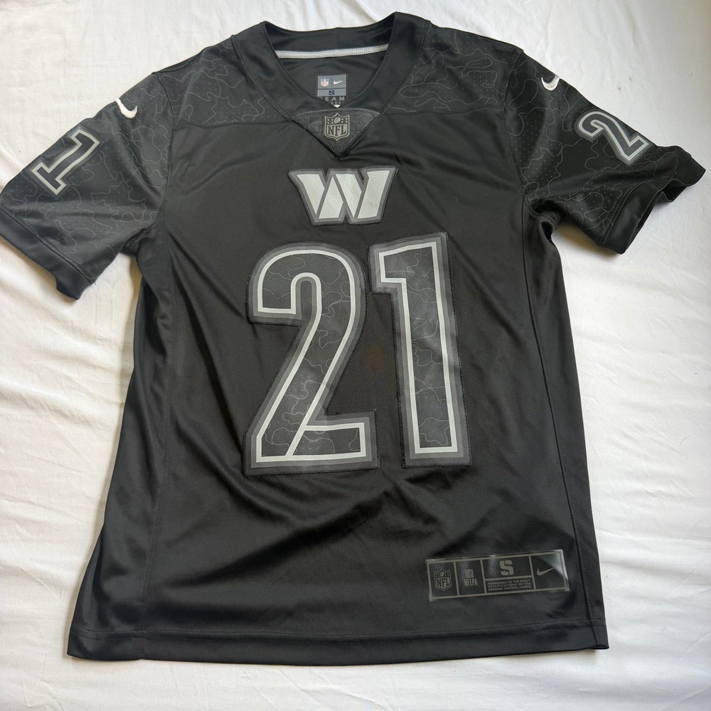 Nike NFL Washington Commanders Sean Taylor 21 Jersey Black Camo Mens Small